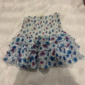 love shack fancy mini skirt